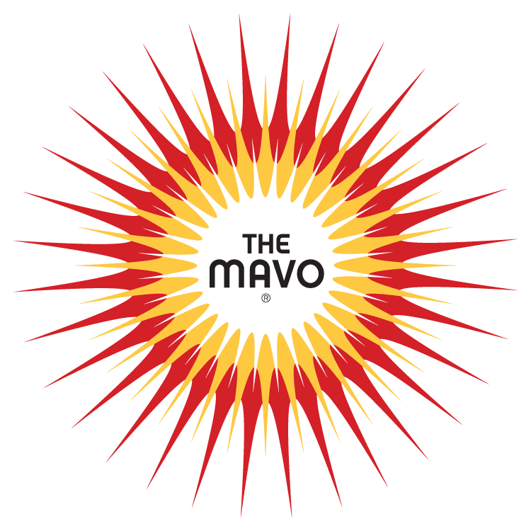 The Mavo full color logo (type and burst).